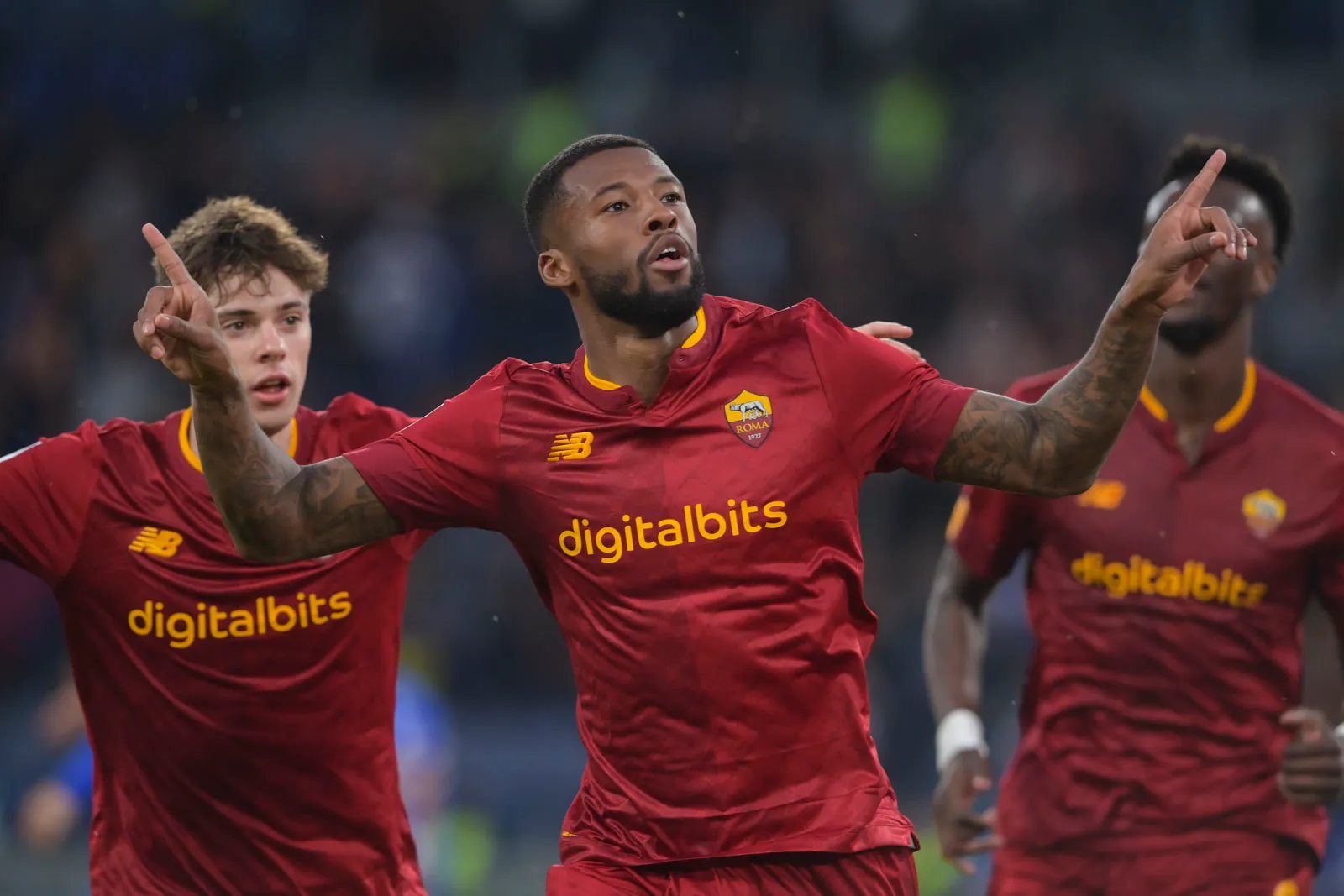 wijnaldum gol roma sampdoria