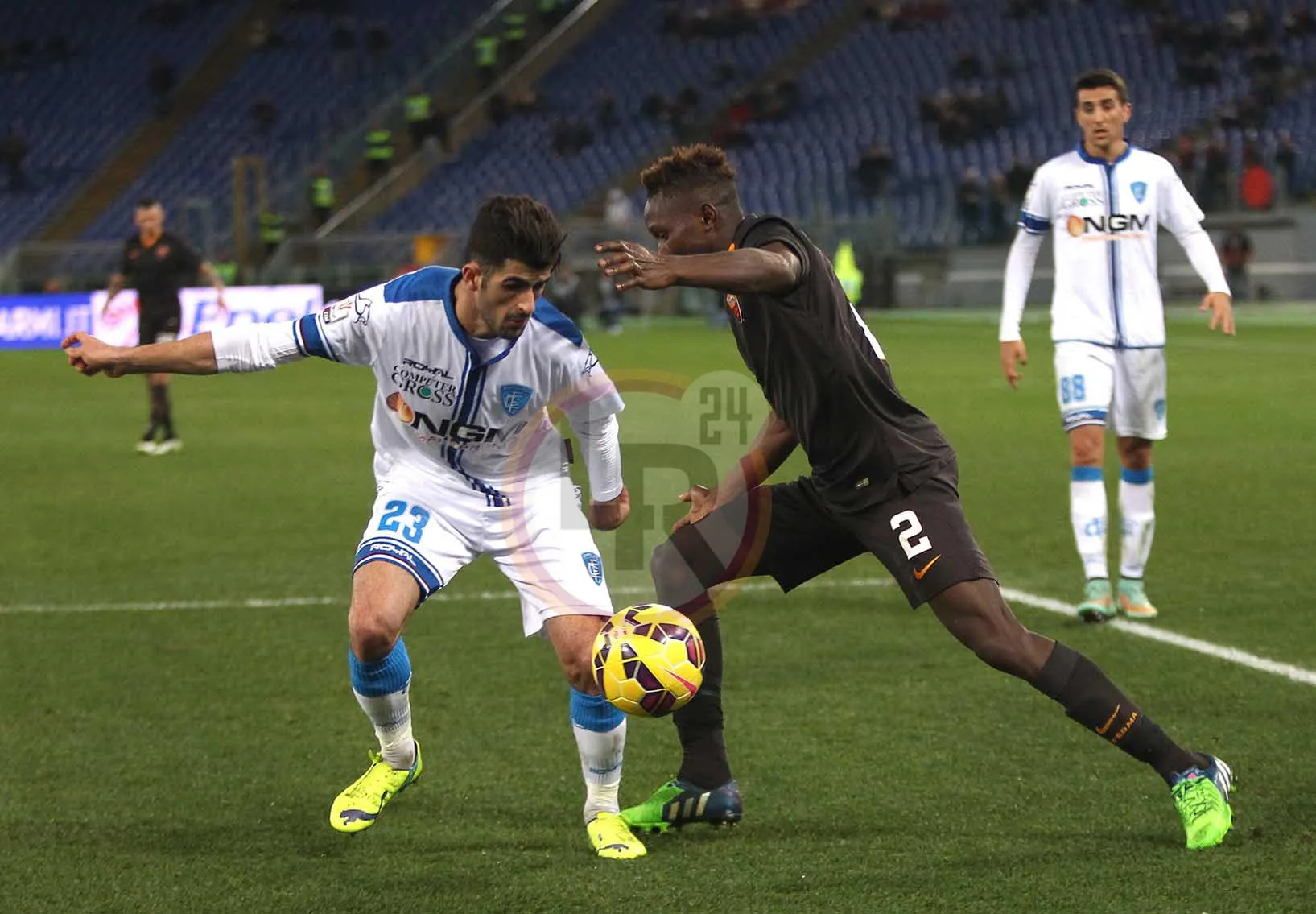 yanga mbiwa azione roma empoli 200115 mancini