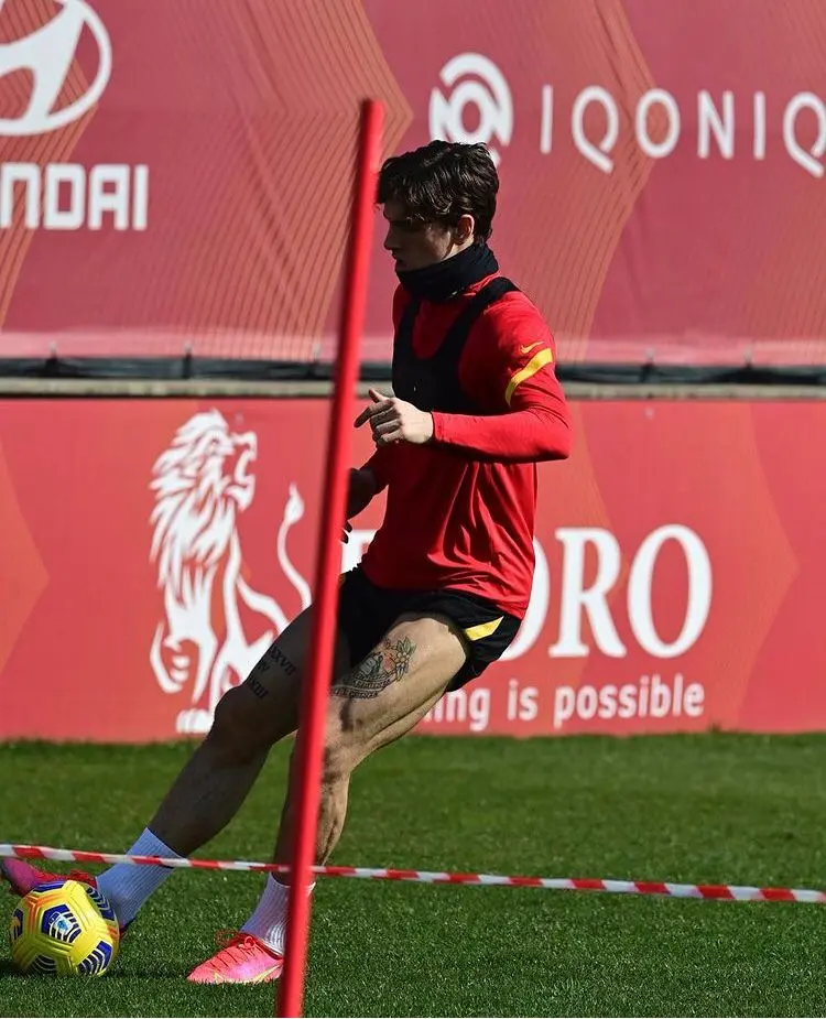 zaniolo allenamento instagram