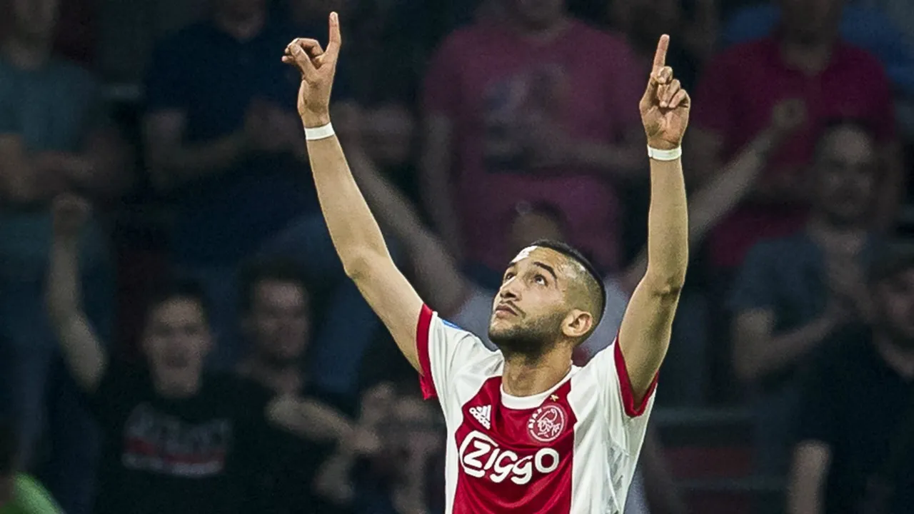 ziyech esulta