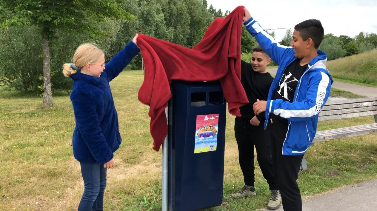 groene prullenbakken park