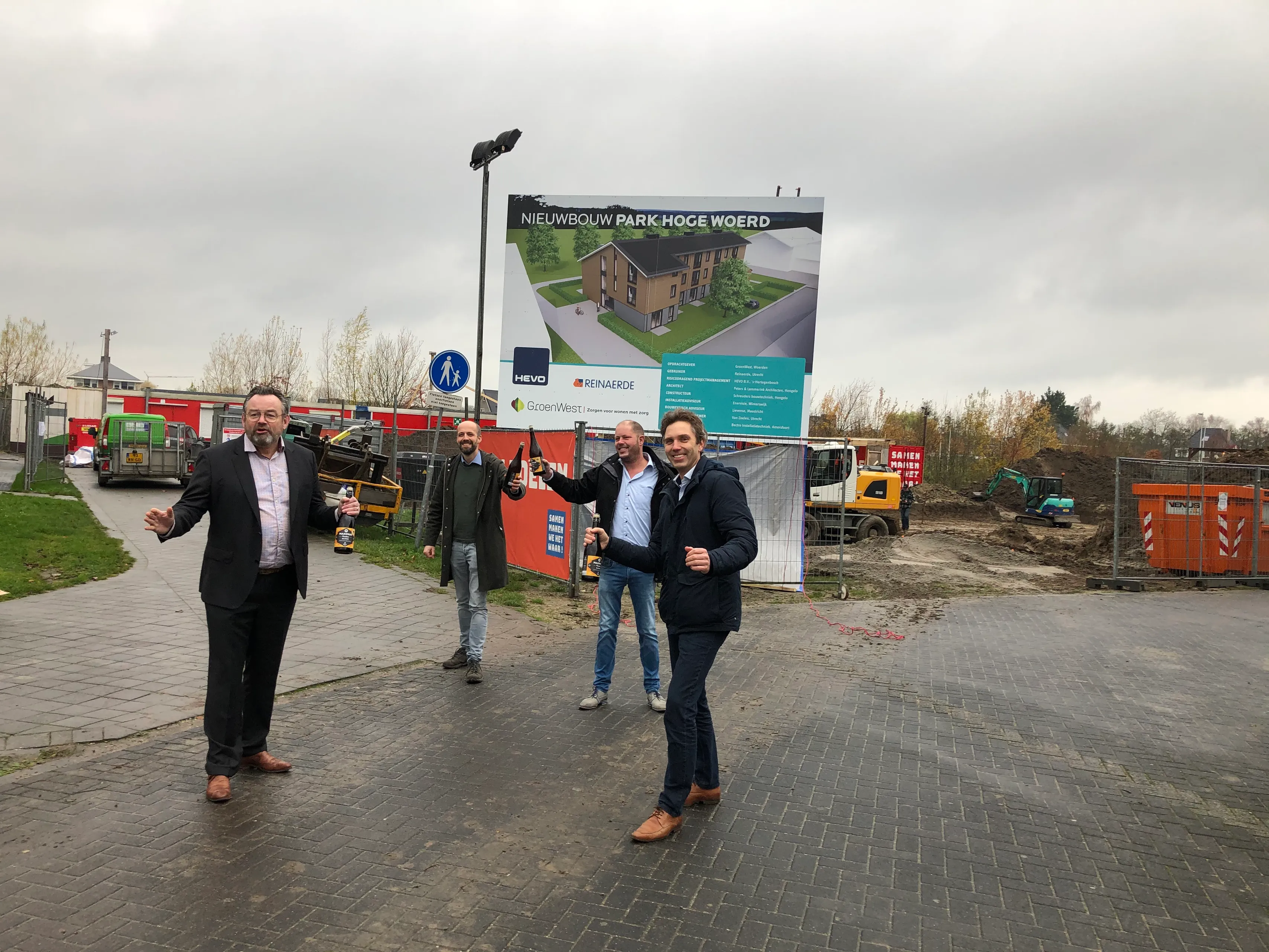hoge woerd nieuwbouw hevo onthulling bord