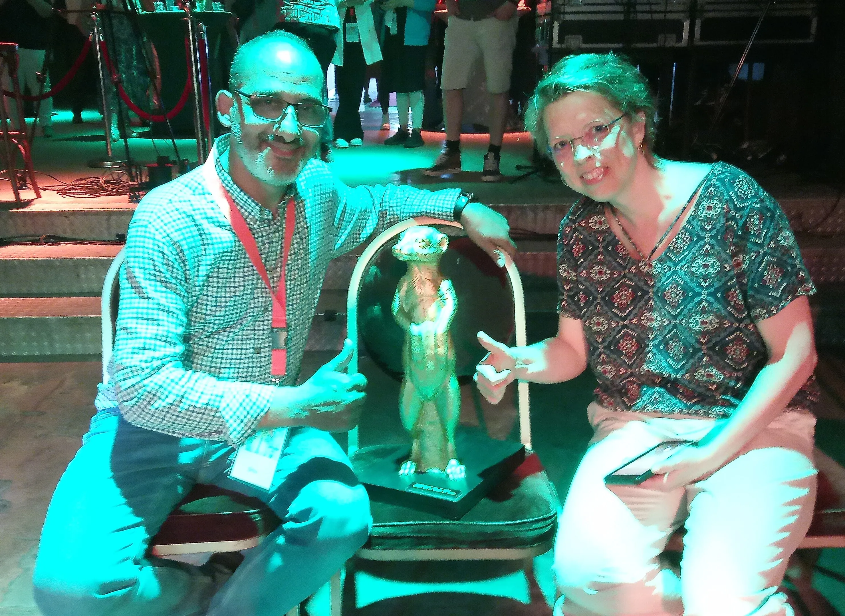 oud winnaar marieke met nieuwe winnaar driss