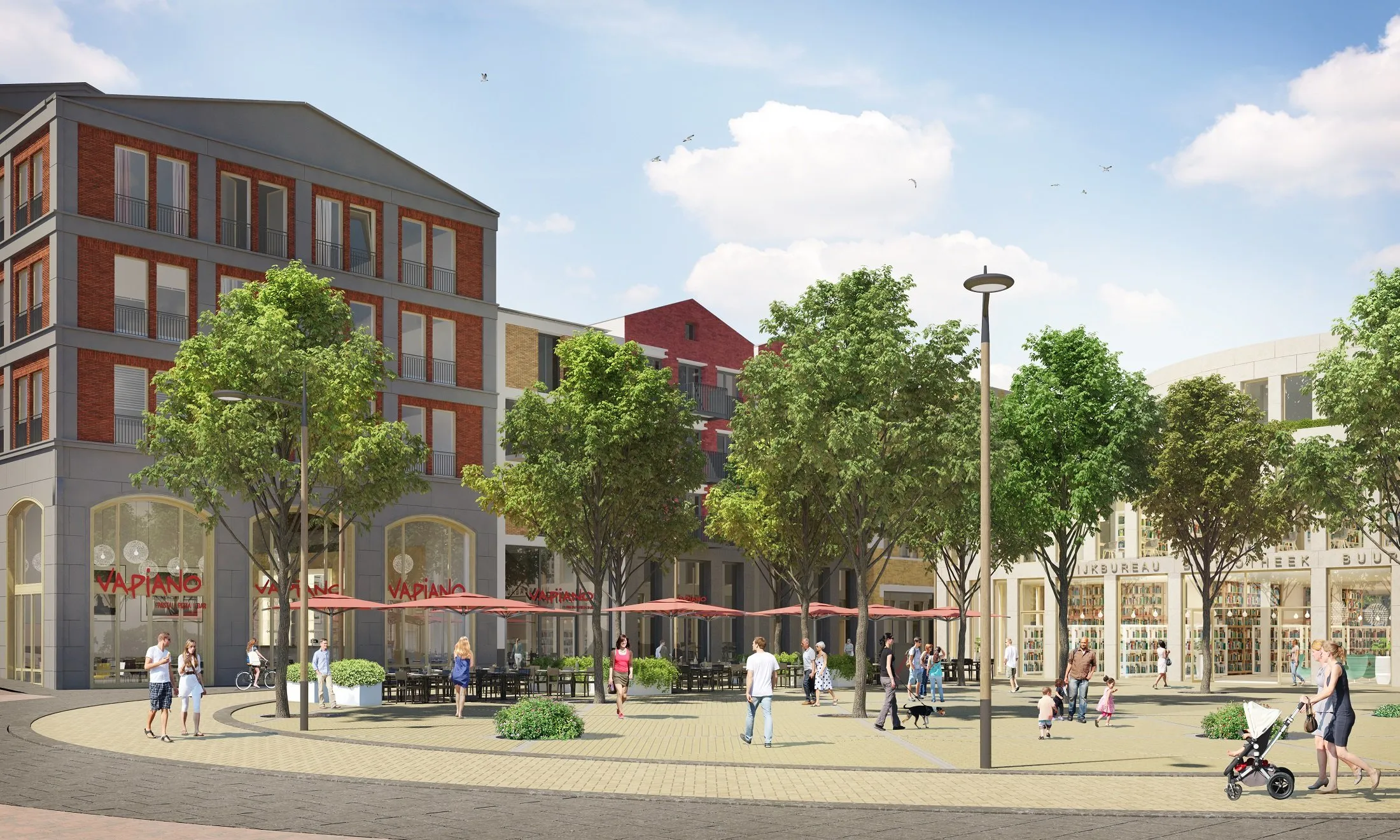 stationsplein leidsche rijn centrum met vapiano