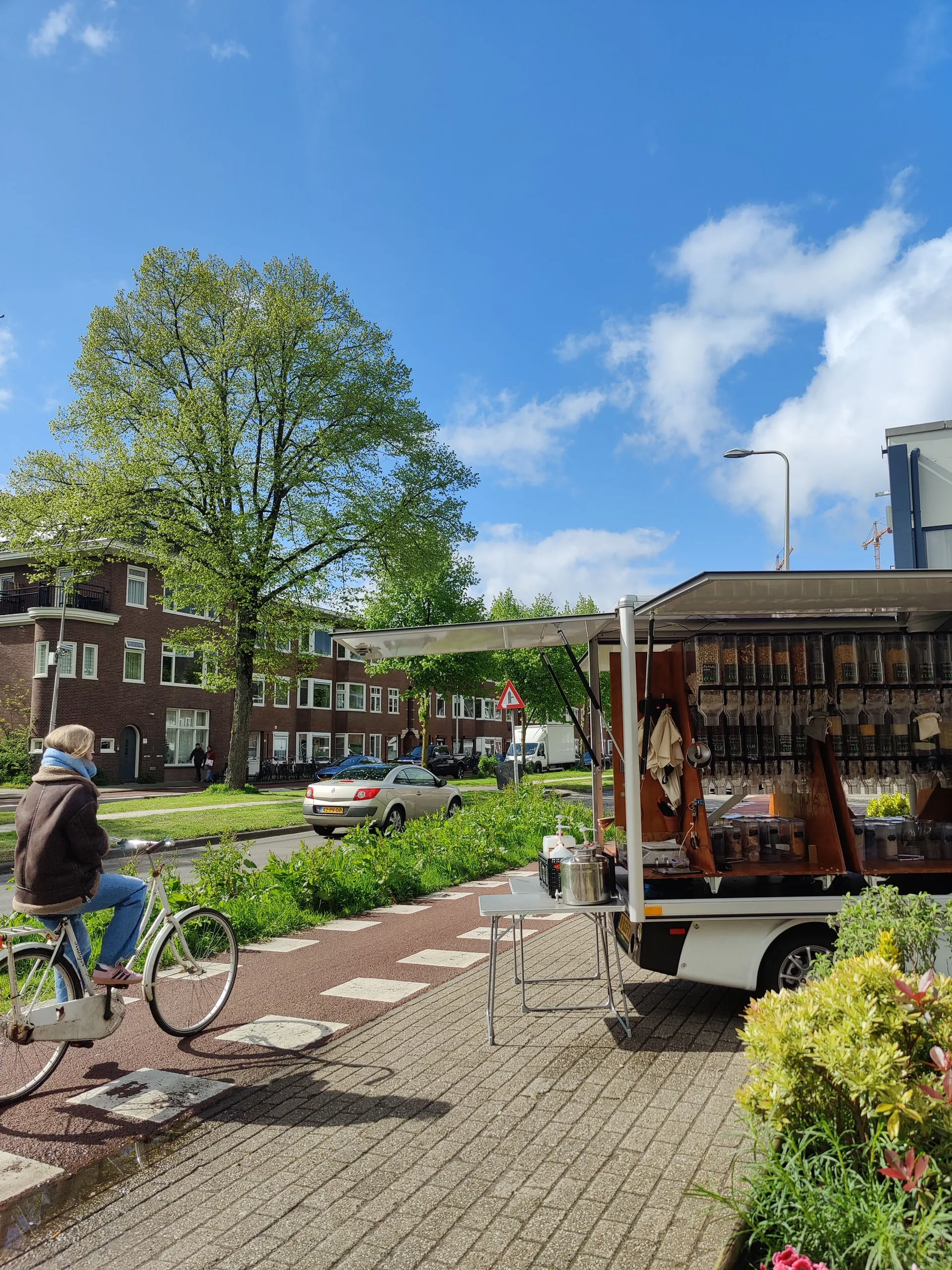 croeselaan met fietser