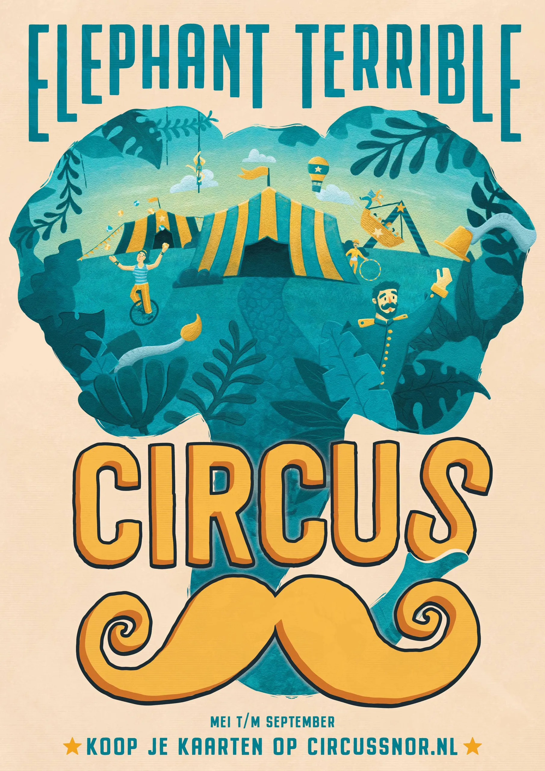 circus snor poster elefant terrible a4 online 1