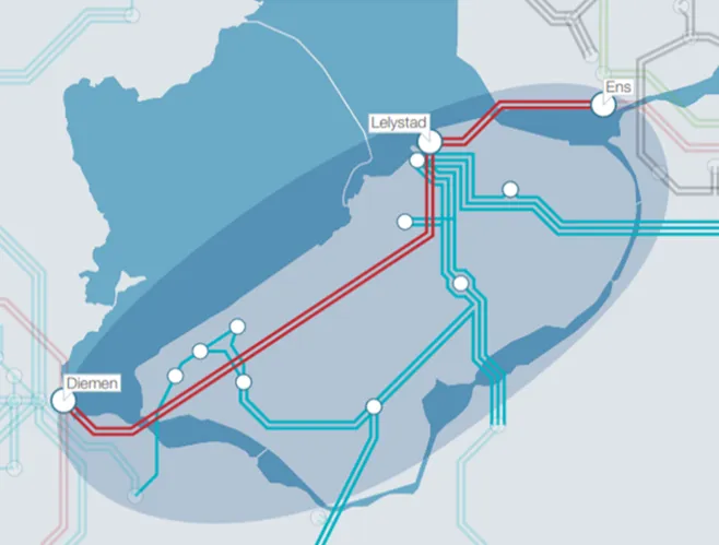 bestaande hoogspanningsverbindingen