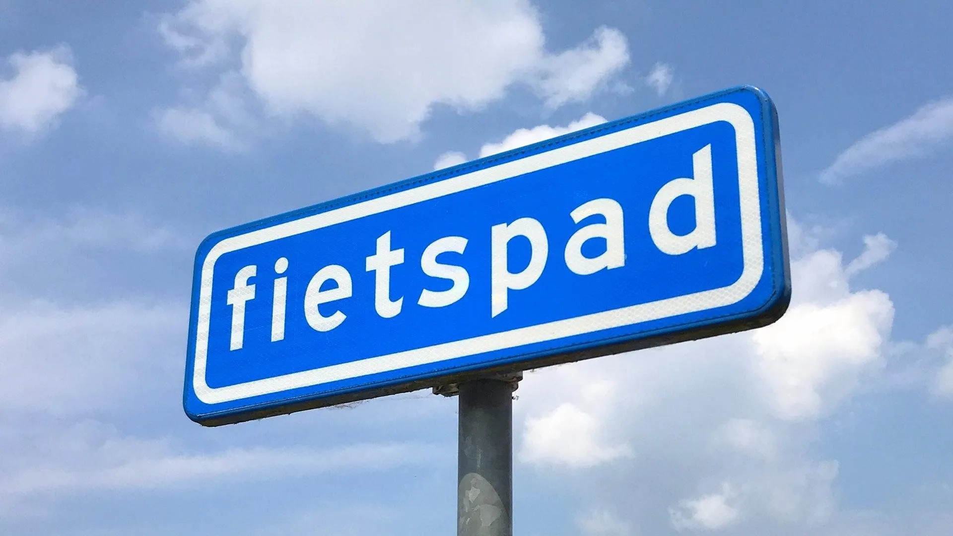 bord fietspad