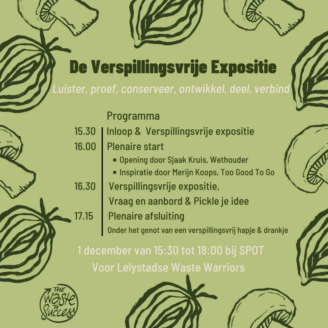 de verspillingsvrije expositie