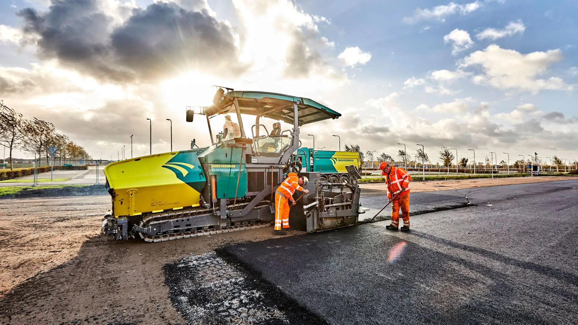 elektrische asfalteringsmachine prov flevoland