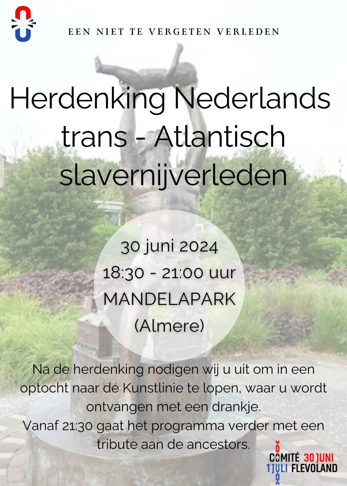 flyer 30 juni 2024 comite 30 juni 1 juli flevoland