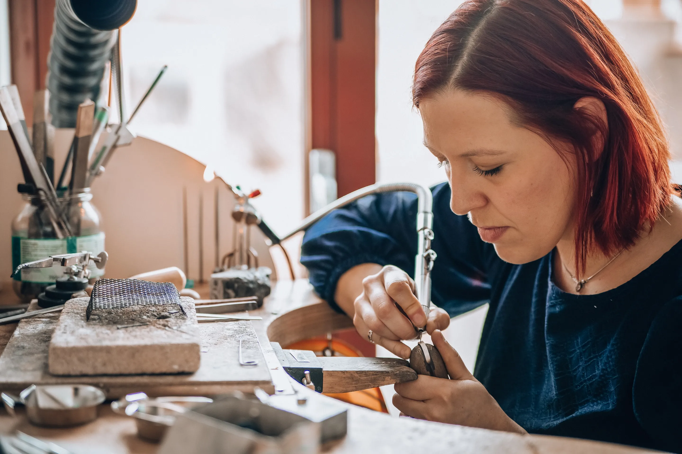 goudsmid op goud geluk