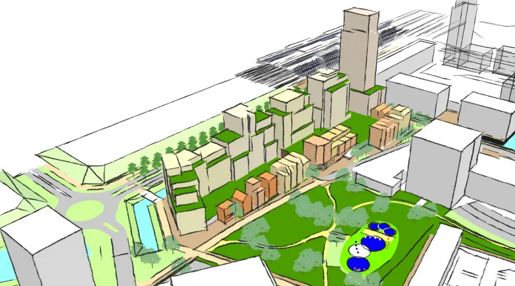 hanzepark vogelvlucht parkzijde gem lelystad