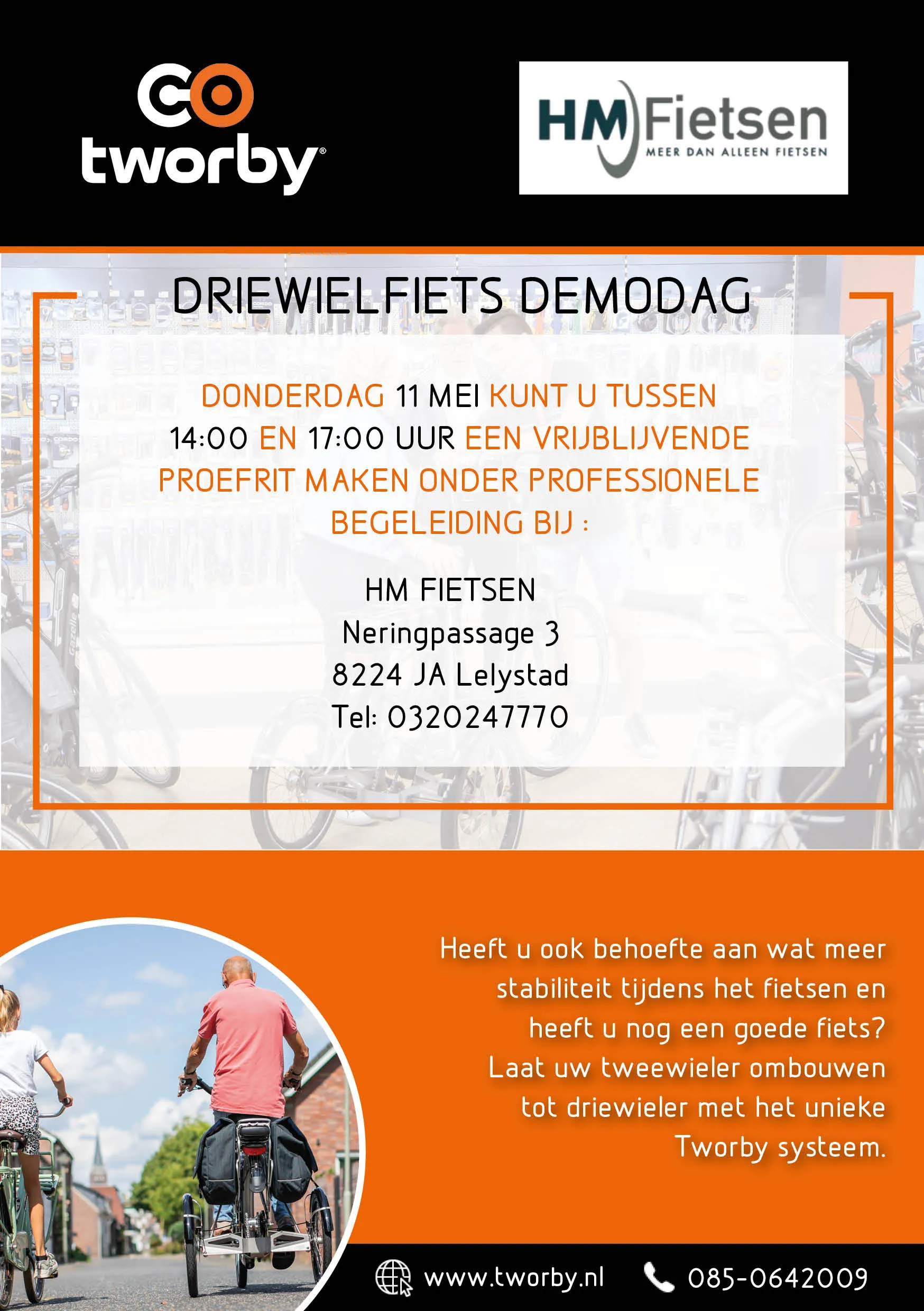 hm fietsen donderdag 11 mei