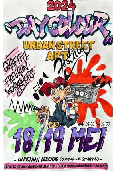 opening graffiti vrijplaats day colour festival