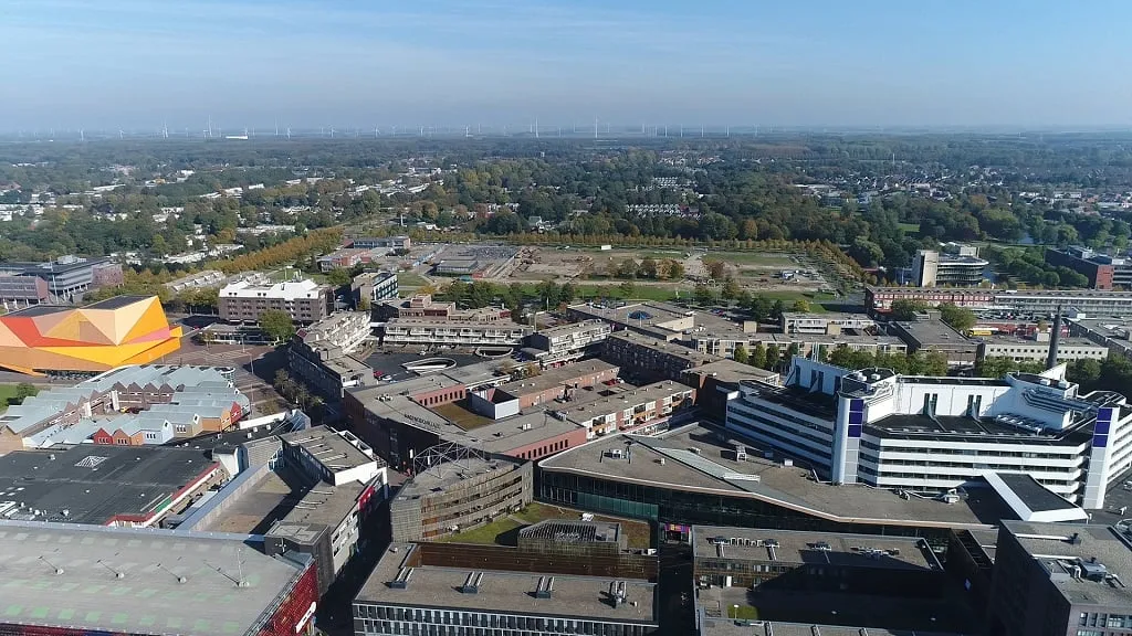 stadshart luchtfoto