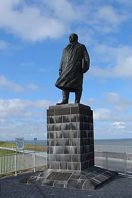 standbeeld lely afsluitdijk