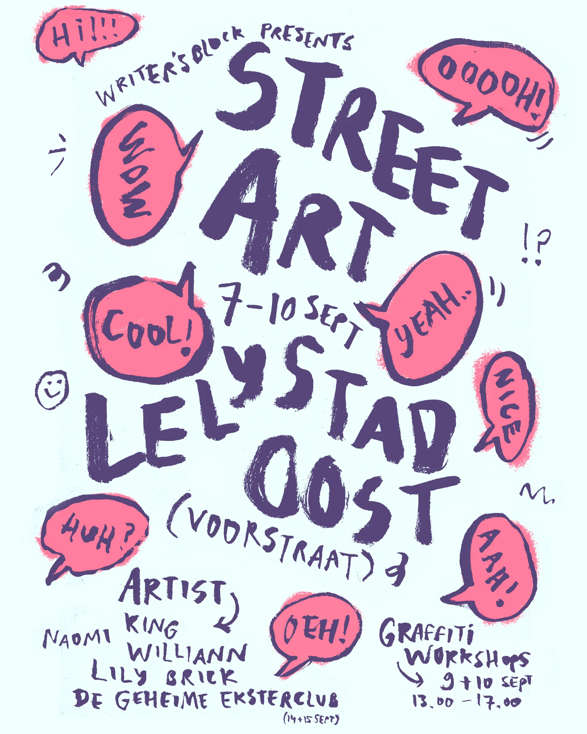 street art writers block