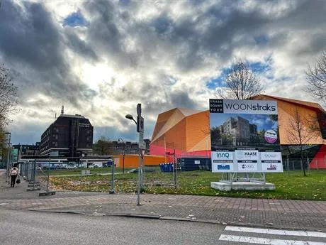 voorbereidingen bouw binnenhof