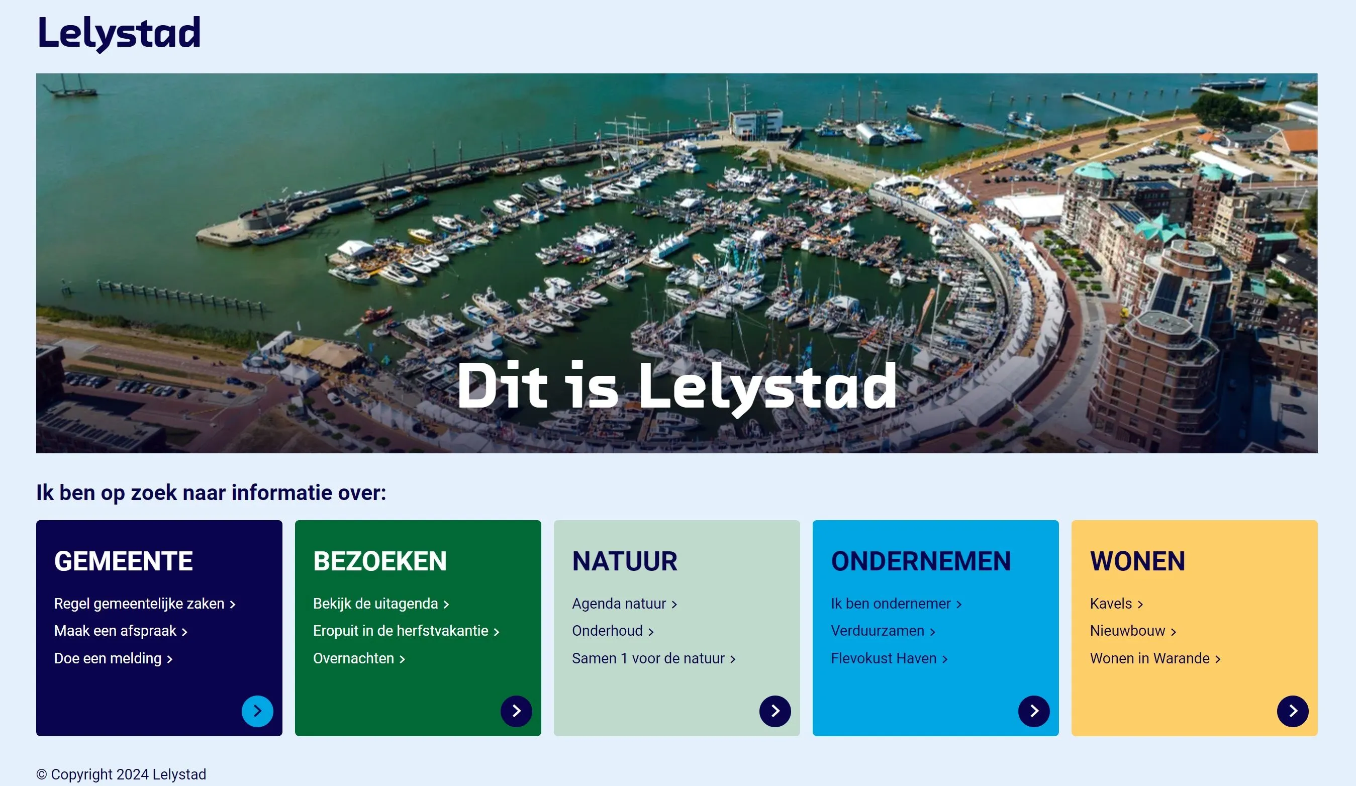 landingspagina desktop gem lelystad