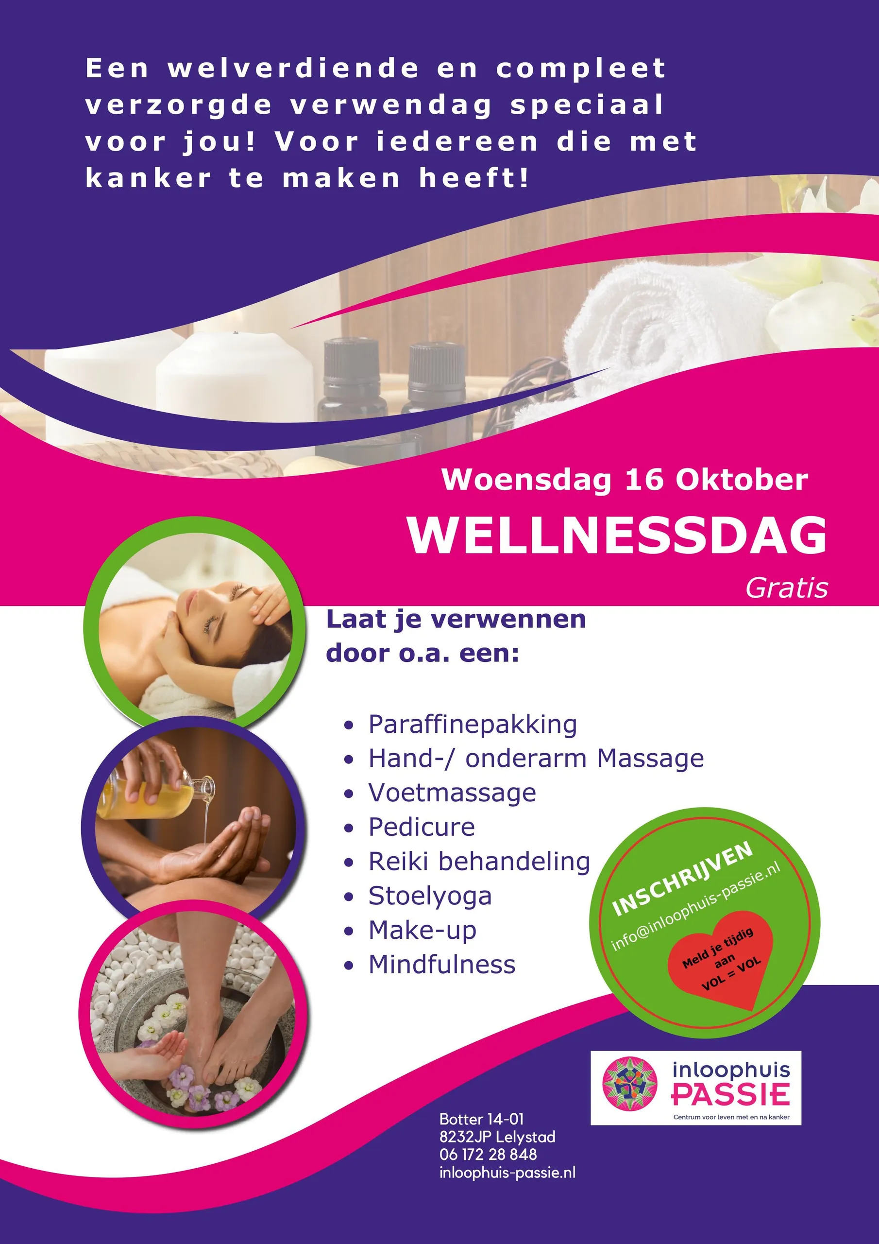 wellnesdag flyer 2024 inloophuis passie