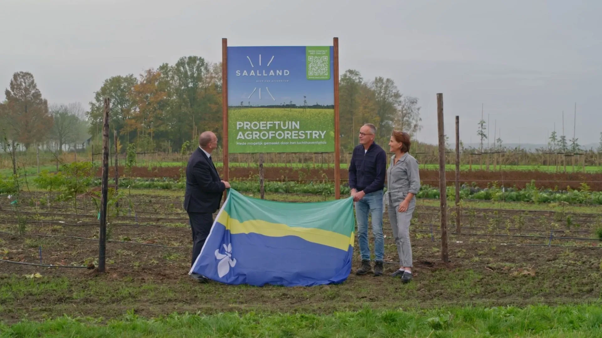 agroforestry onthulling bord prov flevoland