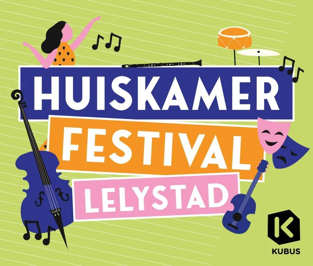 logo huiskamerfestival lelystad de kubus lelystad