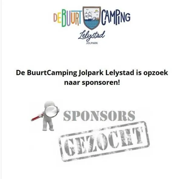 sponsoring buurtcamping jolpark lelystad buurtcamping jolpark lelystad