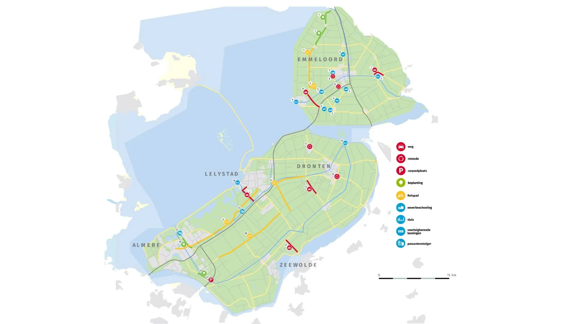 infrakaart prov flevoland