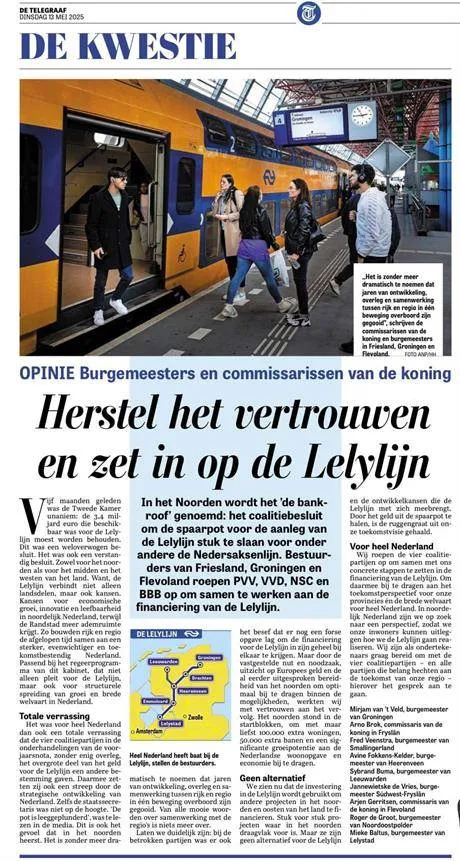 lelylijn onmisbaar voor lelystad en nederland gem lelystad