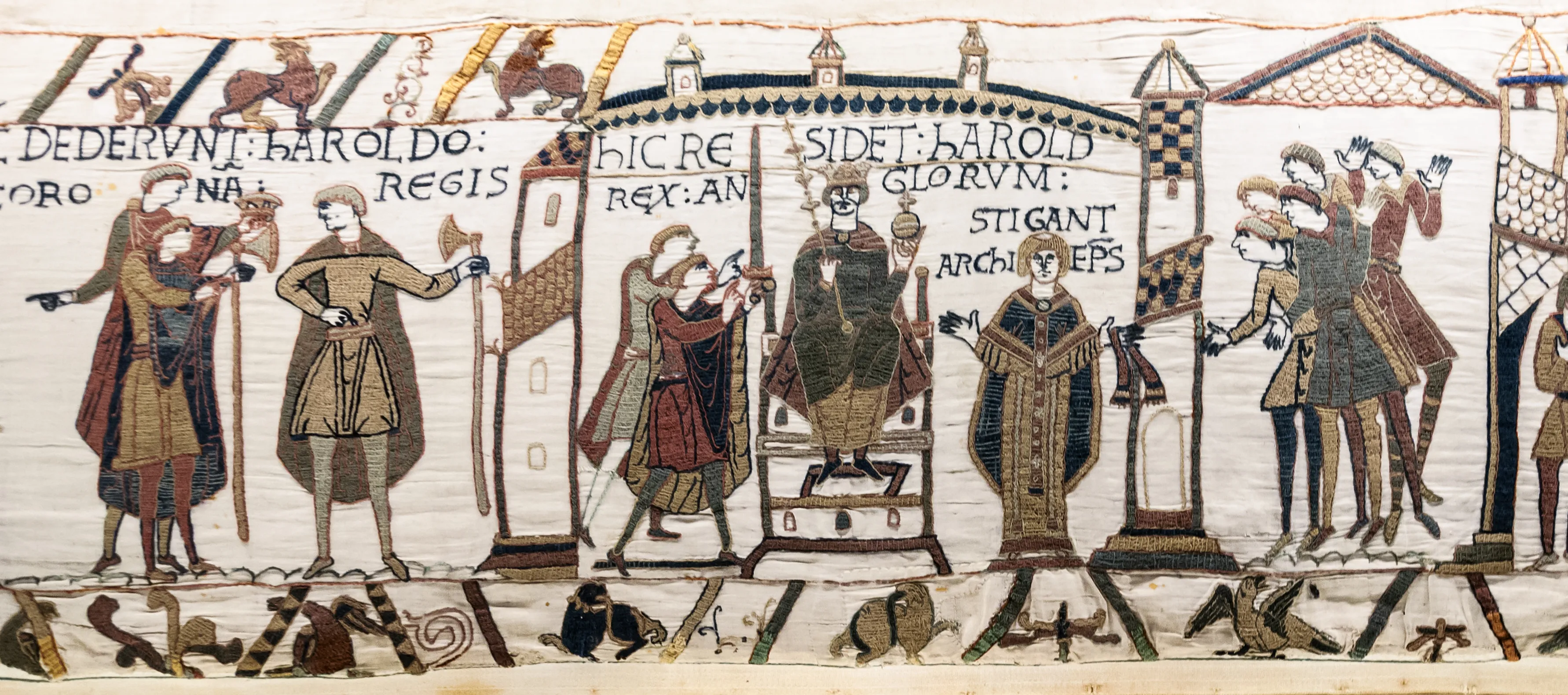 bayeux tapestry scene29 30 31 harold coronation