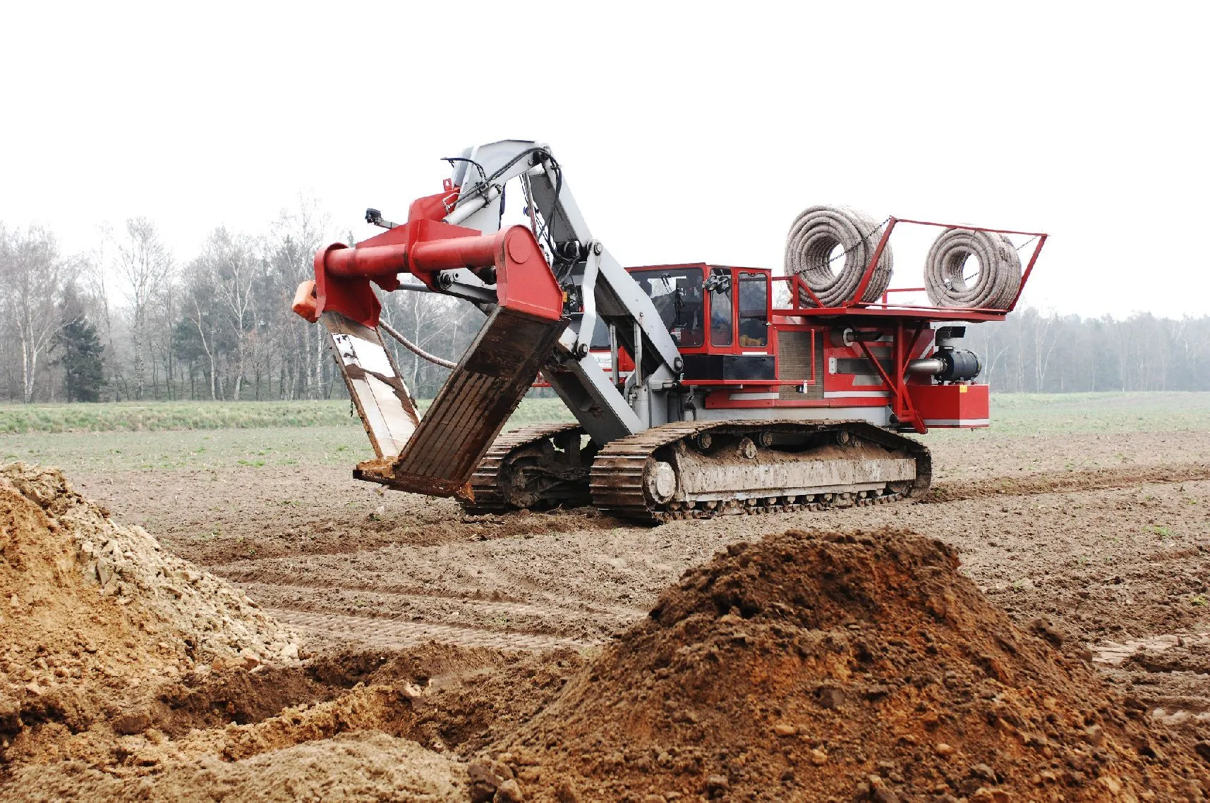 foto aanleg drainagesysteem