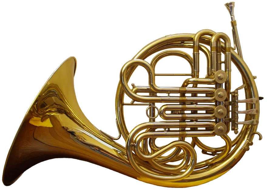 french horn front