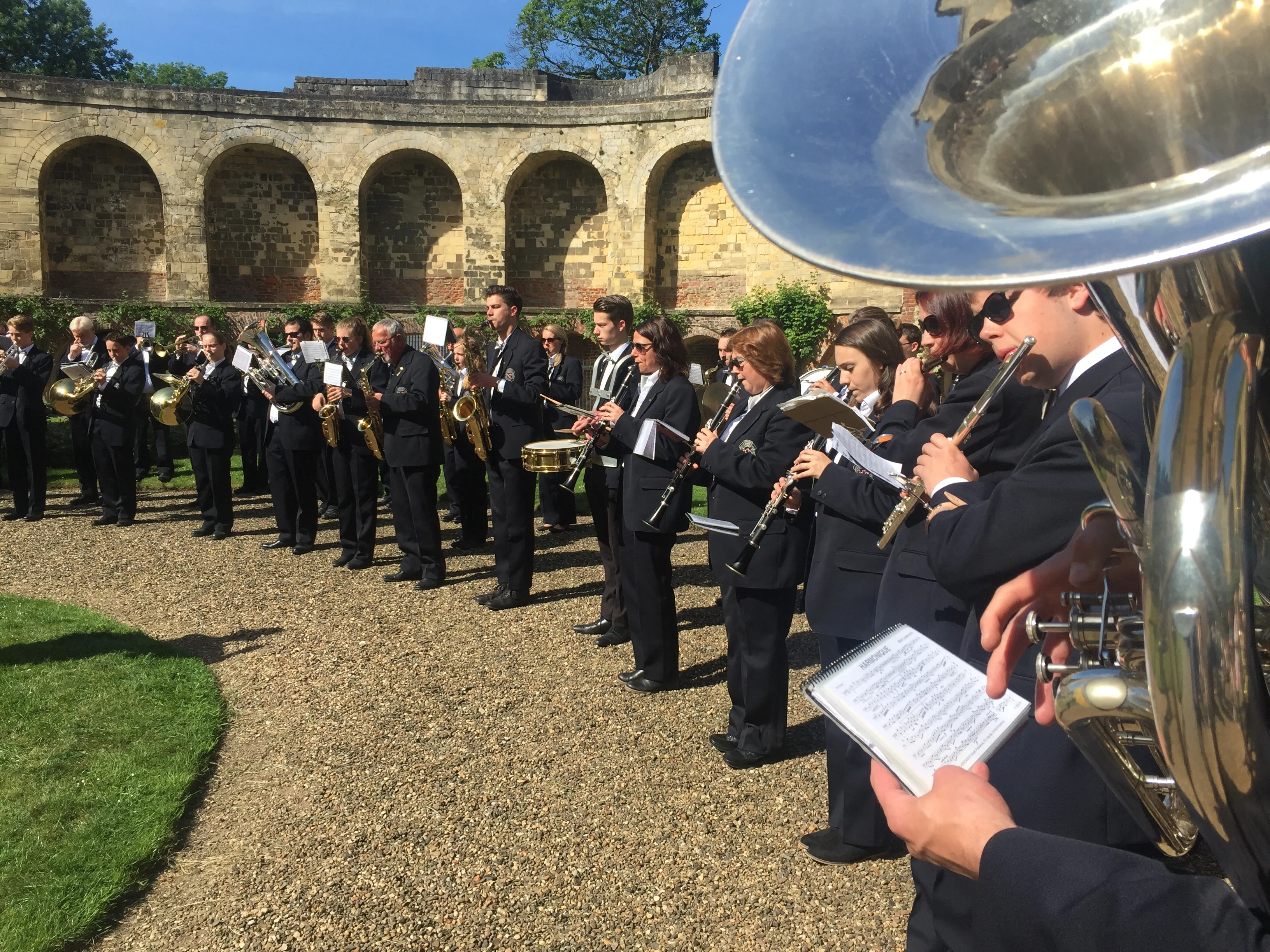 harmonie de drie horens kasteel horn