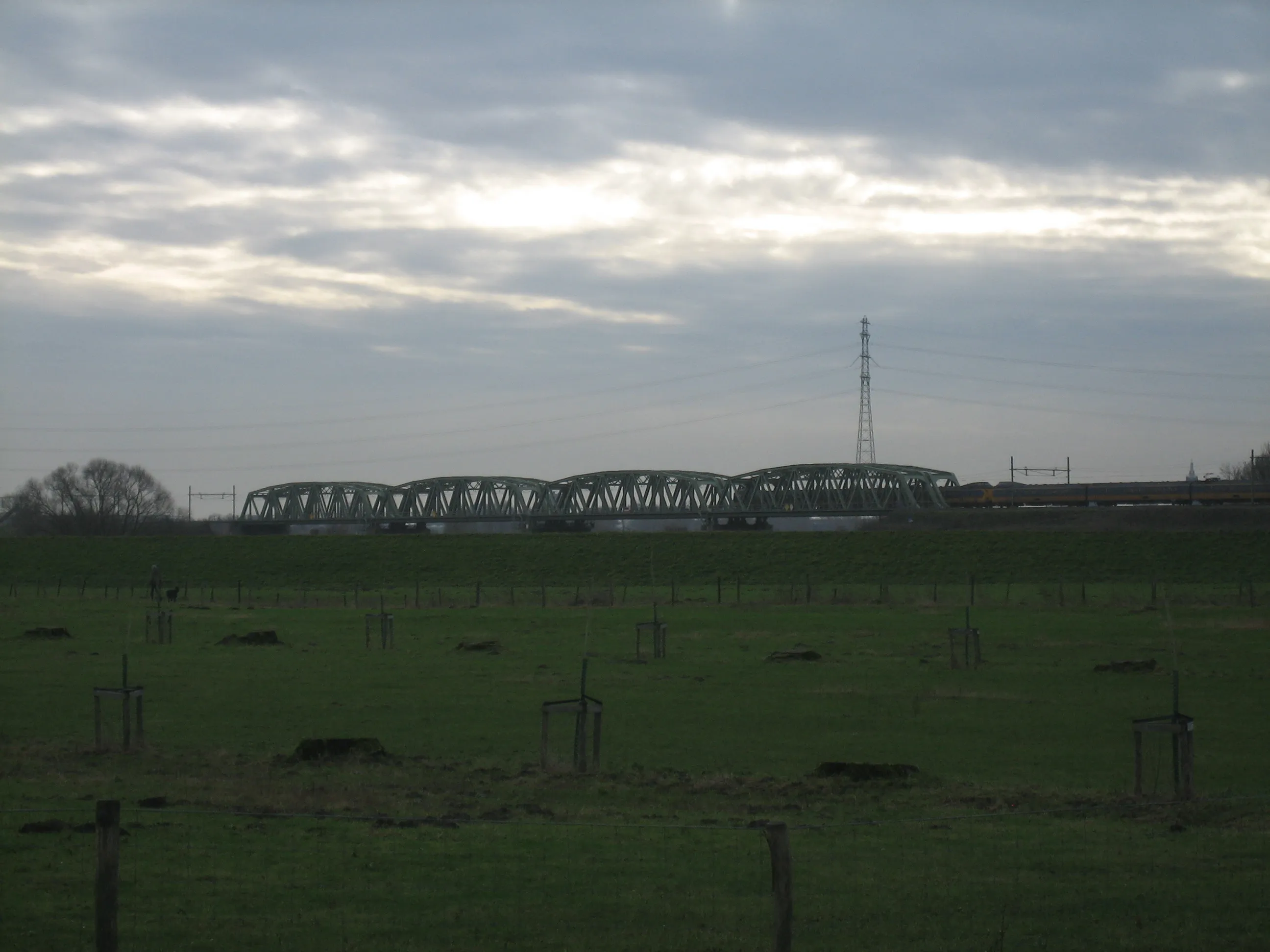 spoorbrug buggenum trein 2