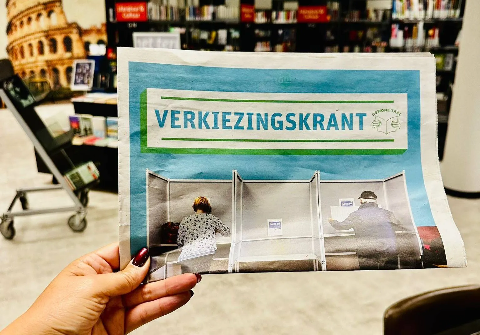 Foto verkiezingen Bibliocenter