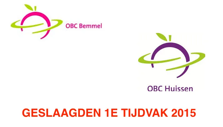geslaagden obc huissen bemmel 2015