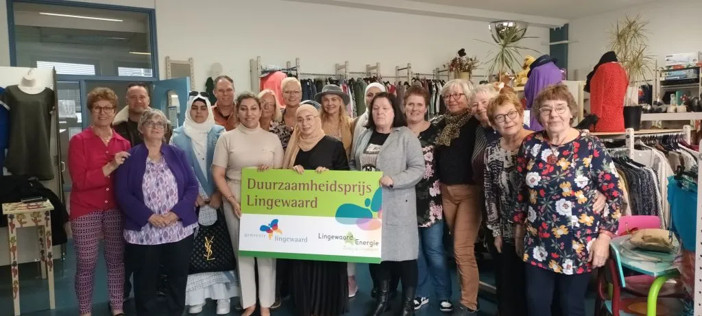 kledingruikwinkel duurzaamheidsprijs felicitatie