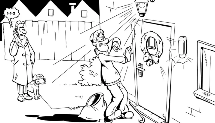 licht zet inbrekers in het zicht