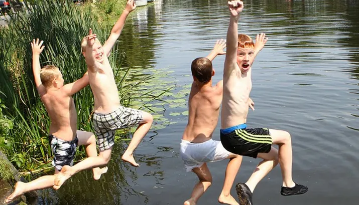 zwemmen buitenbad