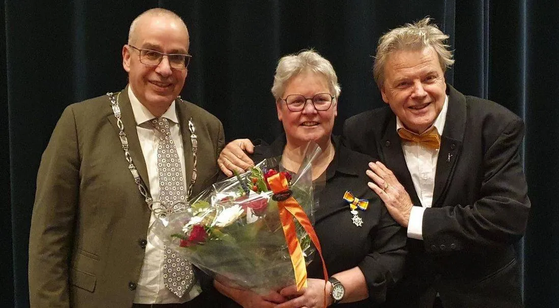 Astrid van Abel uit Bemmel. Lid in de Orde van Oranje-Nassau.Bemmelse Krant