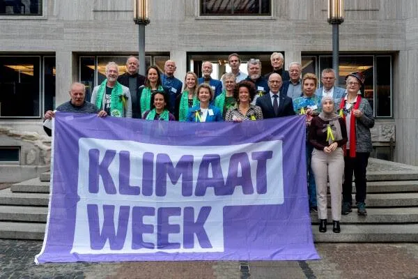 Klimaatweek Kick-off in Arnhem met Klimaatburgemeesters en Gedeputeerden.Anne van der Heijden