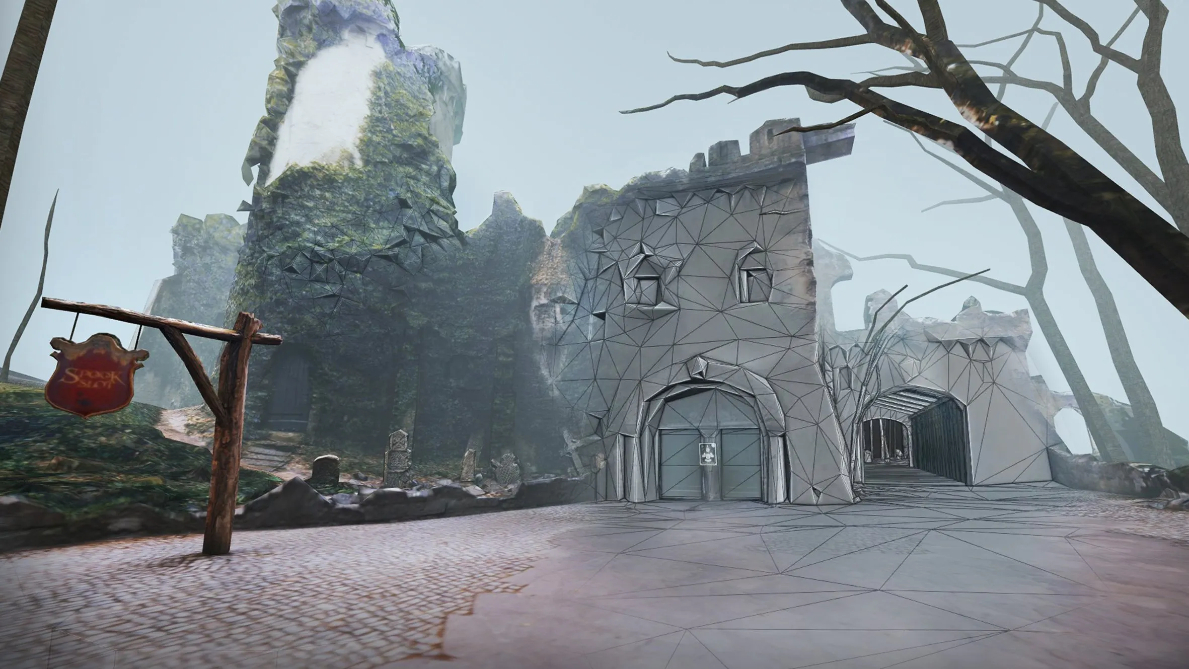 3d scan buitenkant spookslot efteling