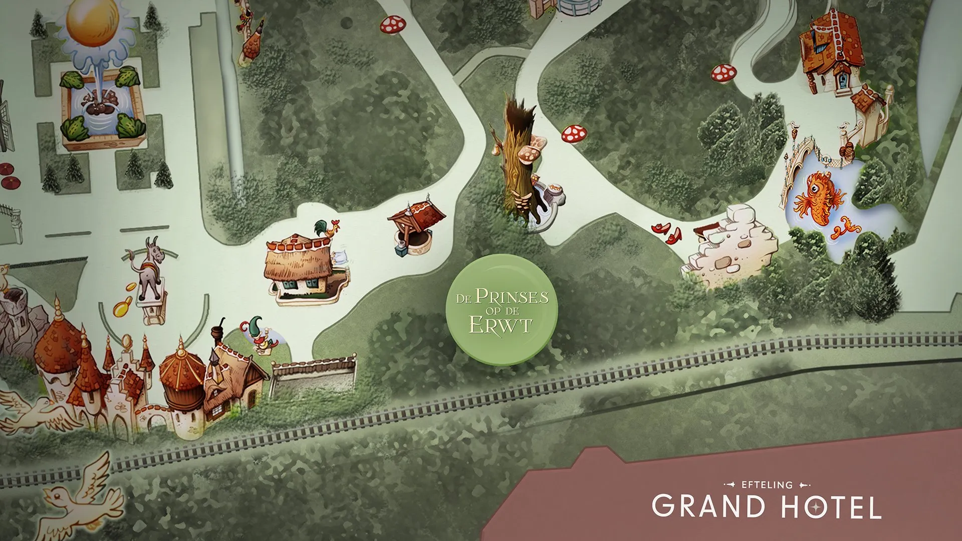 efteling de prinses op de erwt plattegrond