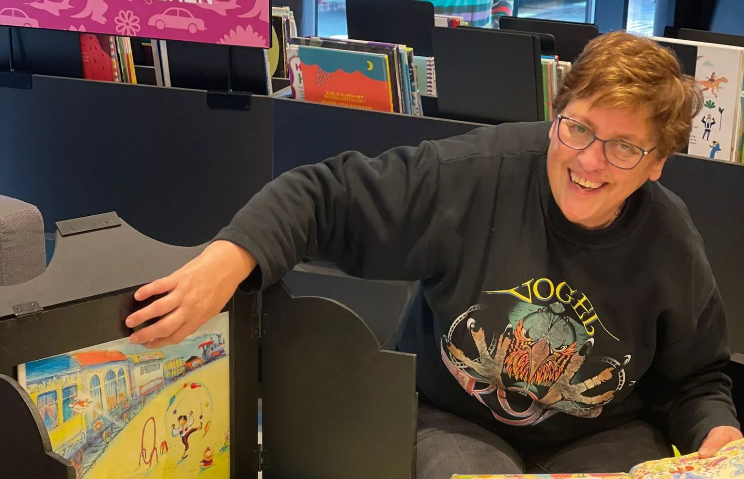 marianne leest voor in bibliotheek kaatsheuvel