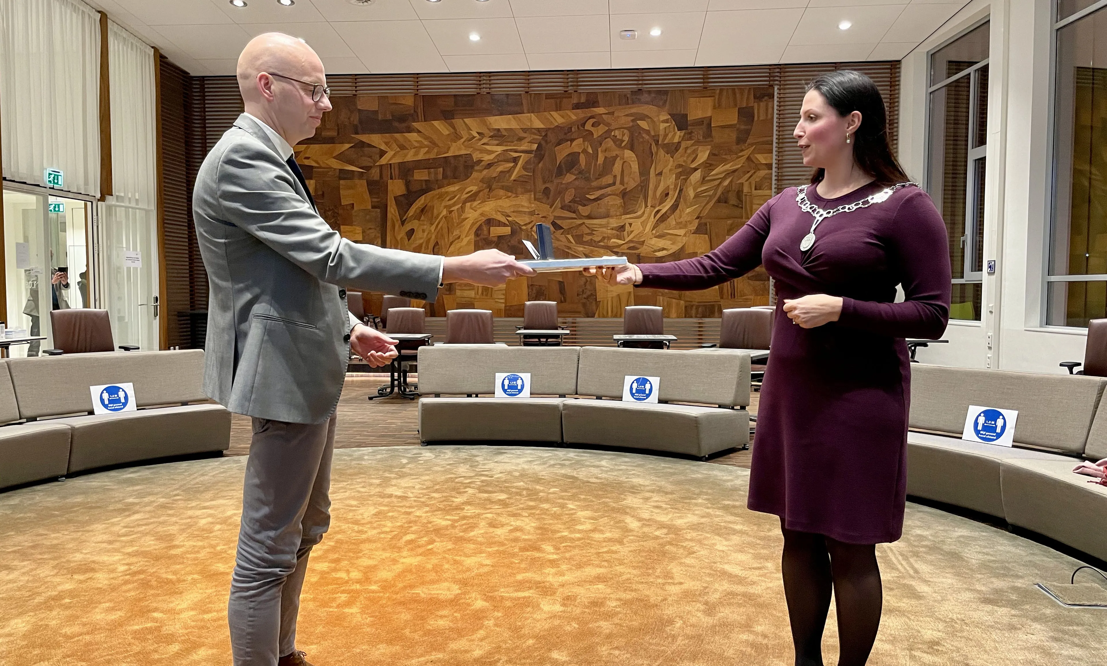 persfoto uitreiking erepenning gerben burgmans 101220