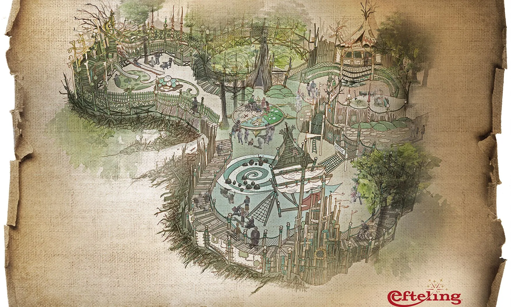 schets nest efteling