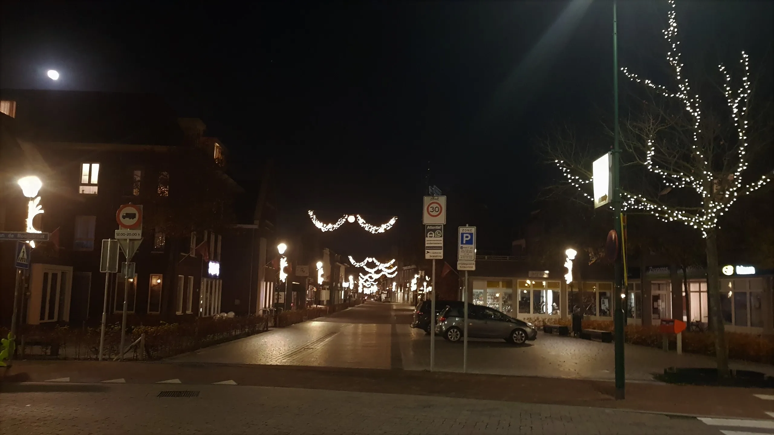 sfeerverlichting in de hoofdstraat