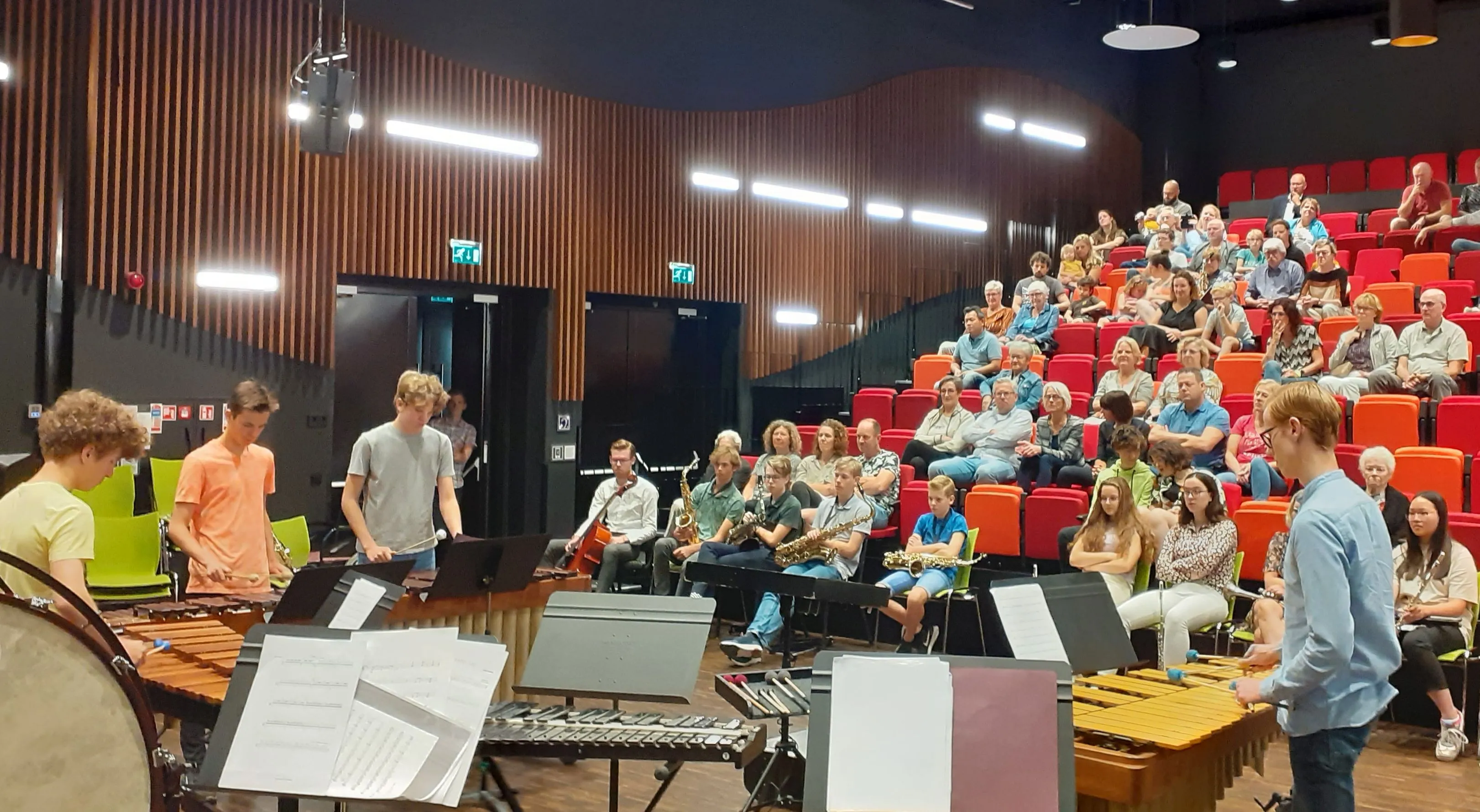 slagwerk met publiek koffieconcert