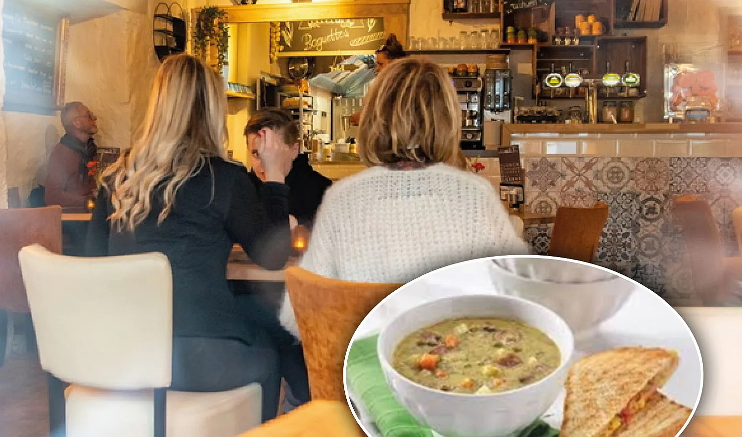 snertwandeling afbeelding met tosti